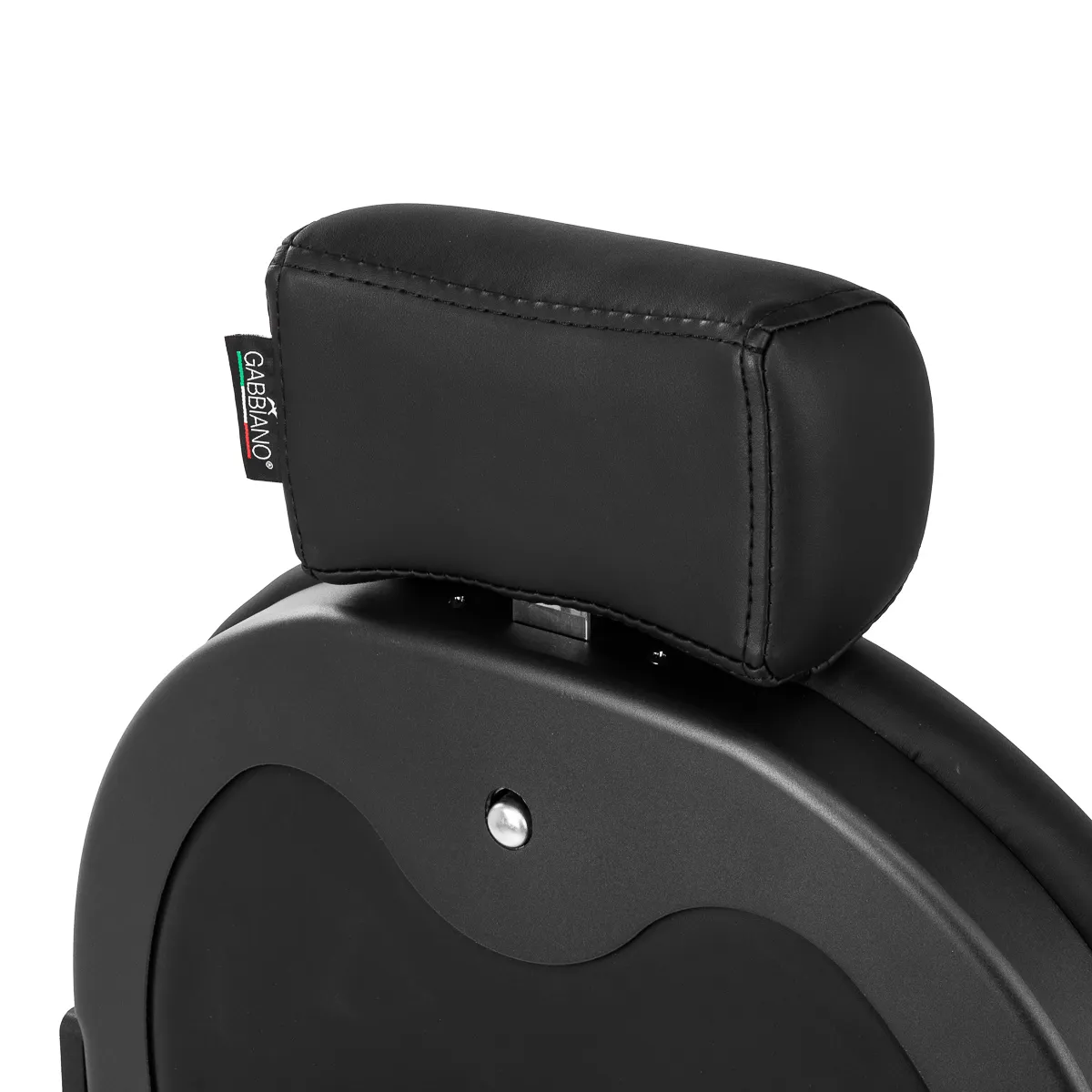 Fotel barberski Gabbiano Niccolo czarny gładki (bez guzików)