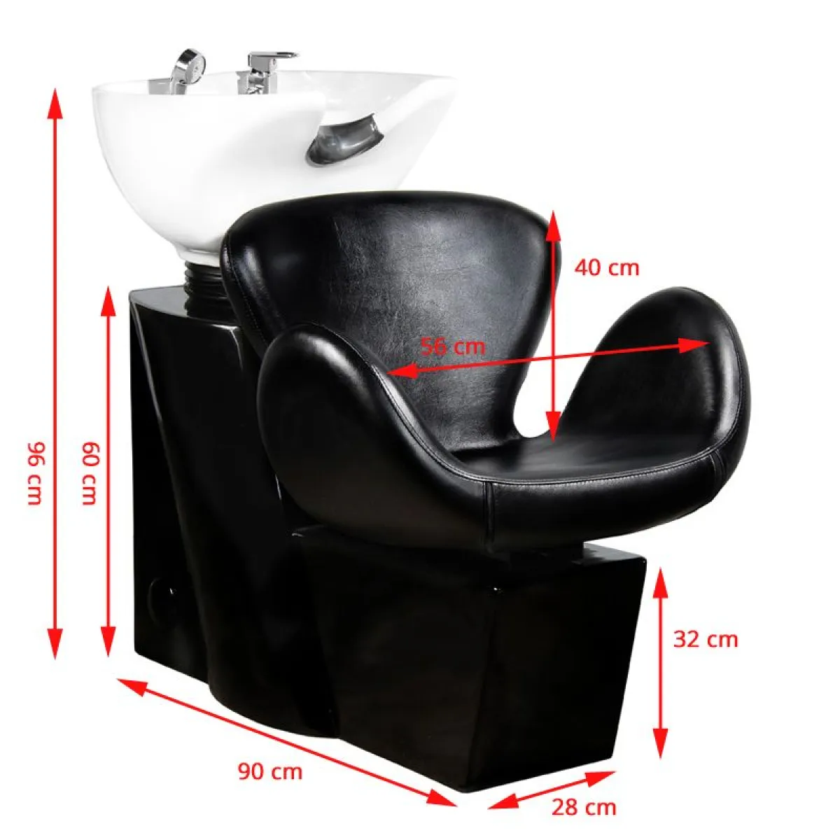 Myjnia fryzjerska Gabbiano Amsterdam czarna