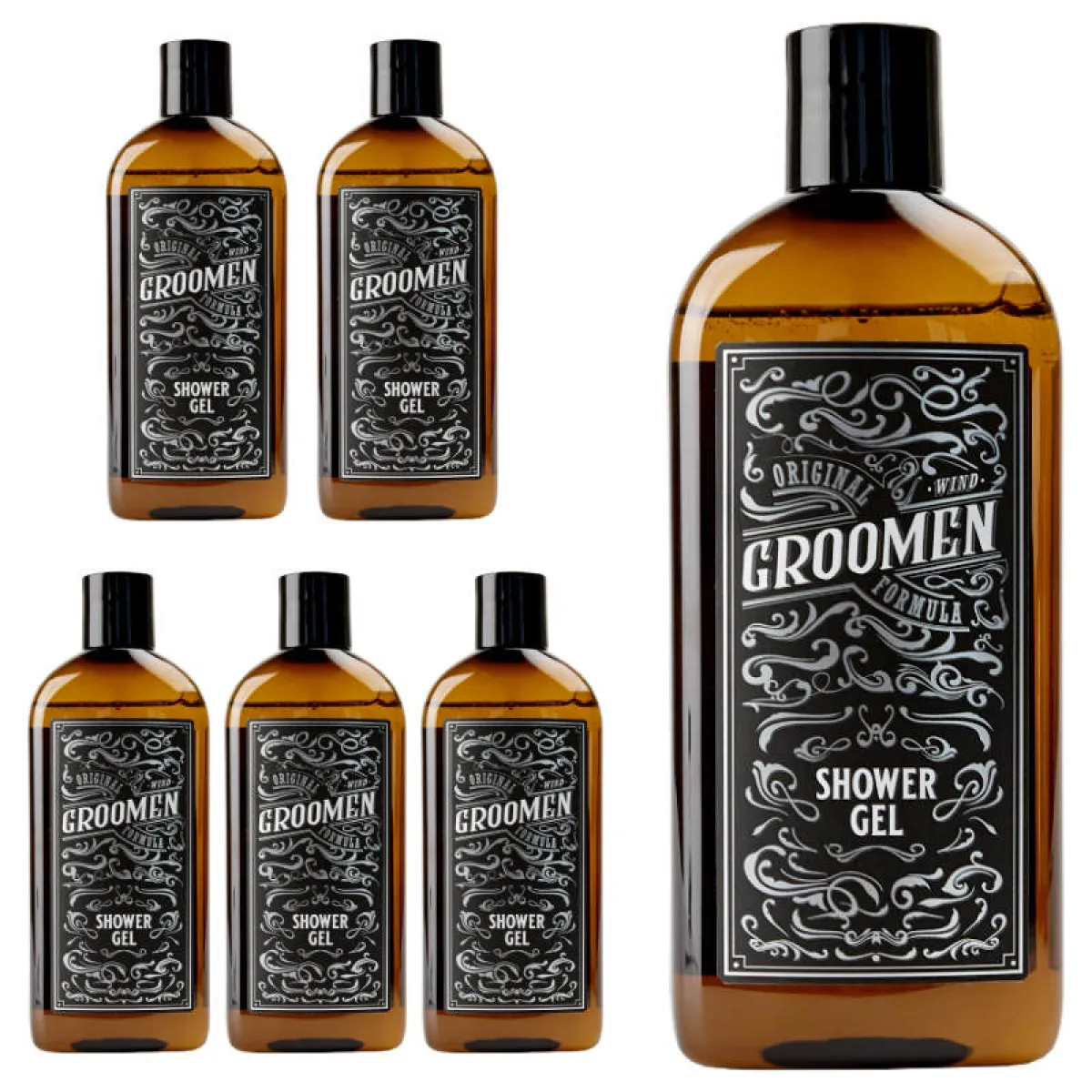 Groomen - Wind - Żel pod prysznic PAKIET 6x300ml