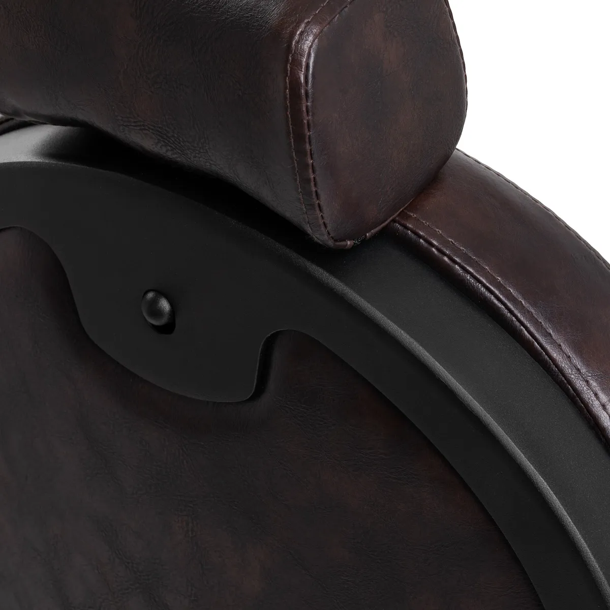 Fotel barberski Gabbiano President brązowy z czarną podstawą