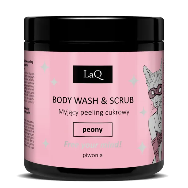 LaQ - Piwonia - Myjący Peeling Cukrowy 220g