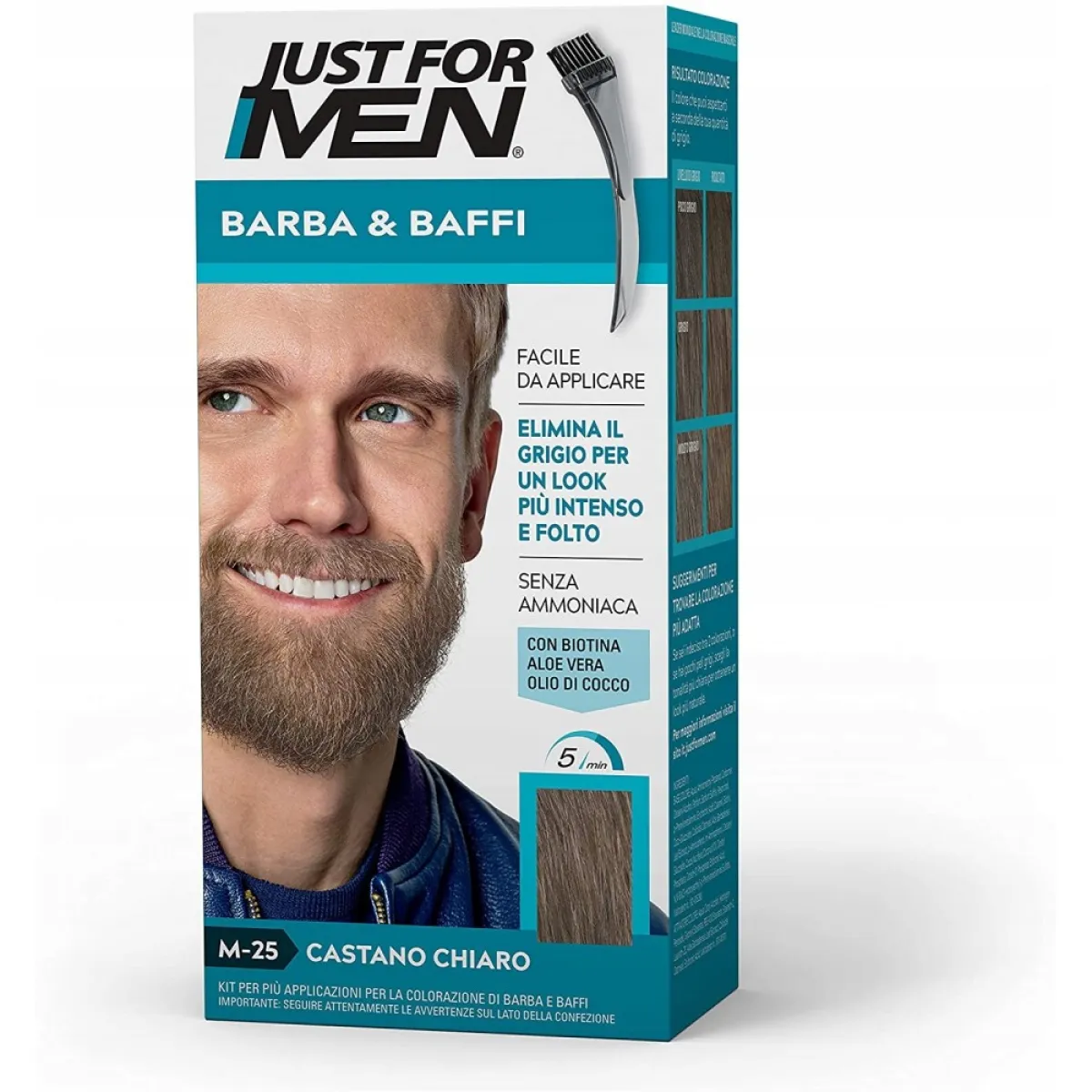 Just for Men - odsiwiacz do brody M25 - Jasny Brąz 28g