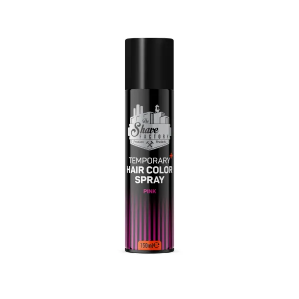 The Shave Factory - Temporary Hair Colour Spray Pink - Tymczasowy, koloryzujący spray do włosów, różowy 150ml