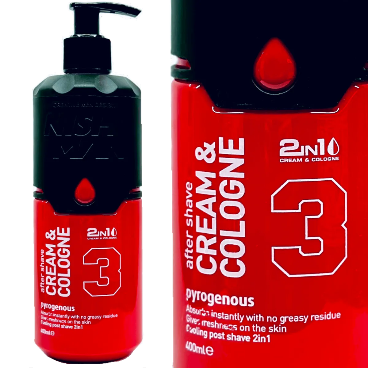 Nishman - Aftershave Cream & Cologne 2in1 Pyrogenous 3 - Balsam po goleniu 400ml