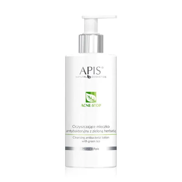 Apis - Acne-Stop - Oczyszczające mleczko Antybakteryjne z Zieloną Herbatą  300ml