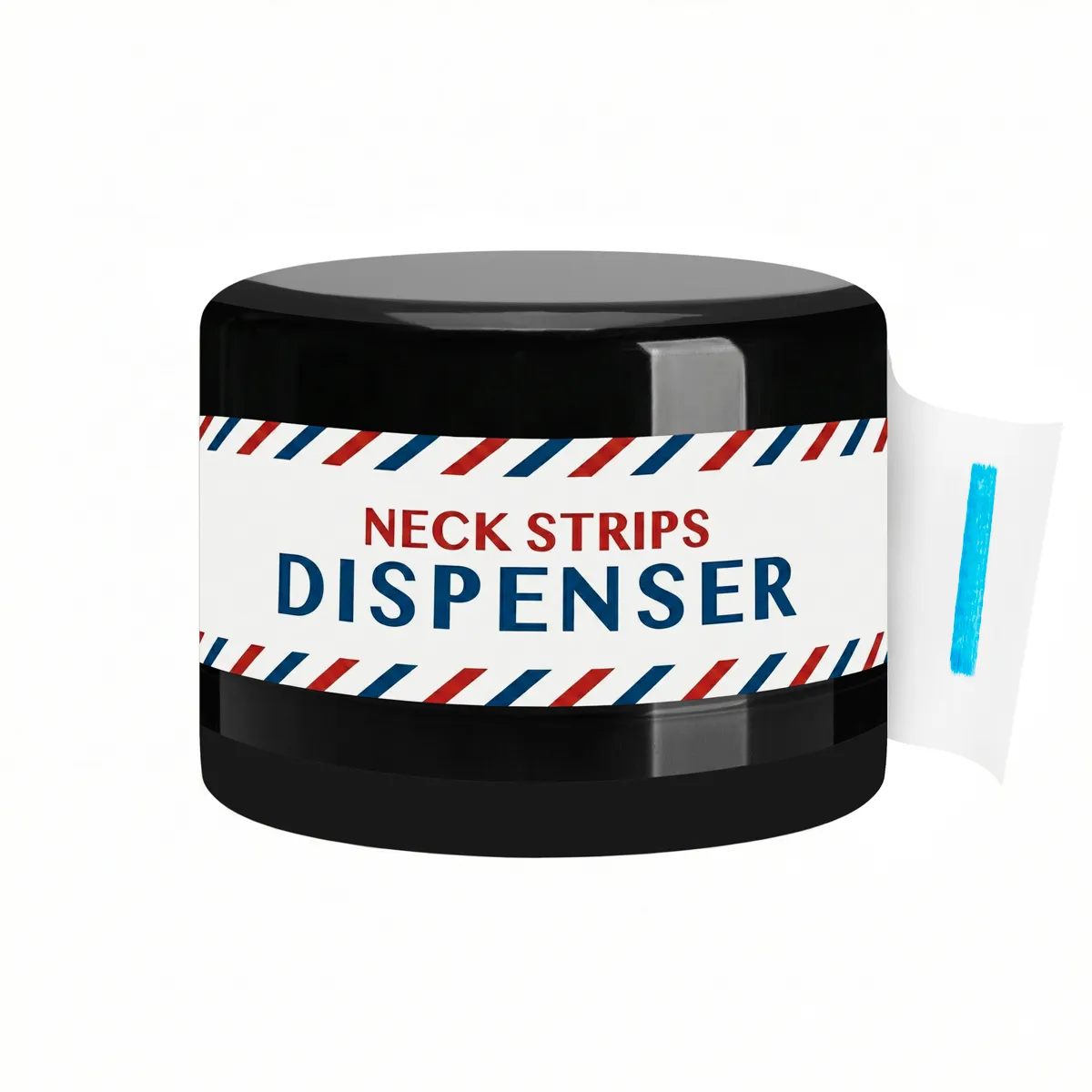 Pudełko na kołnierz papierowy fryzjerski - czarne