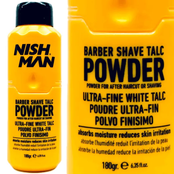 Nishman - Barber Talc Powder - Talk fryzjerski 180g