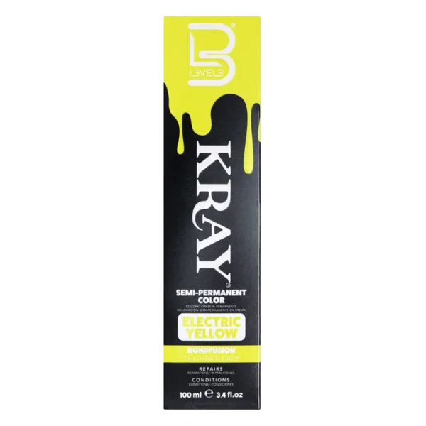 L3VEL3 / LV3 - Kray Color Electric Yellow - Półtrwała farba w kolorze żółtym 100ml