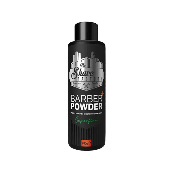 The Shave Factory - Barber Finest Powder Superfine - Talk, Puder do ciała, Barber Size 200g