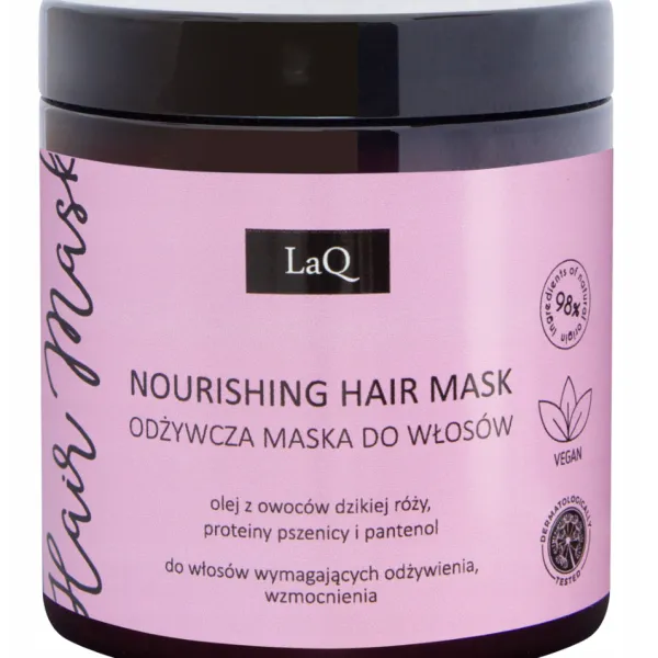 LaQ - Odżywcza Wegańska maska odżywcza do włosów wymagających odżywienia i wzmocnienia Piwonia - Piwonia 250ml