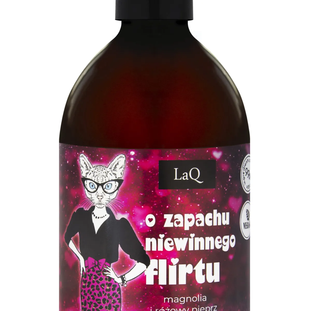 LaQ - Magnolia i Różowy pieprz, o zapachu niewinnego flirtu - Zmysłowy żel pod prysznic, edycja limitowana 500ml
