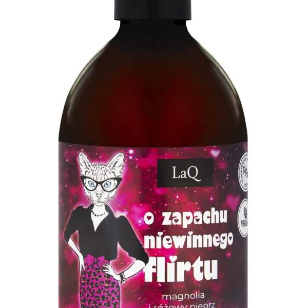 LaQ - Magnolia i Różowy pieprz, o zapachu niewinnego flirtu - Zmysłowy żel pod prysznic, edycja limitowana 500ml