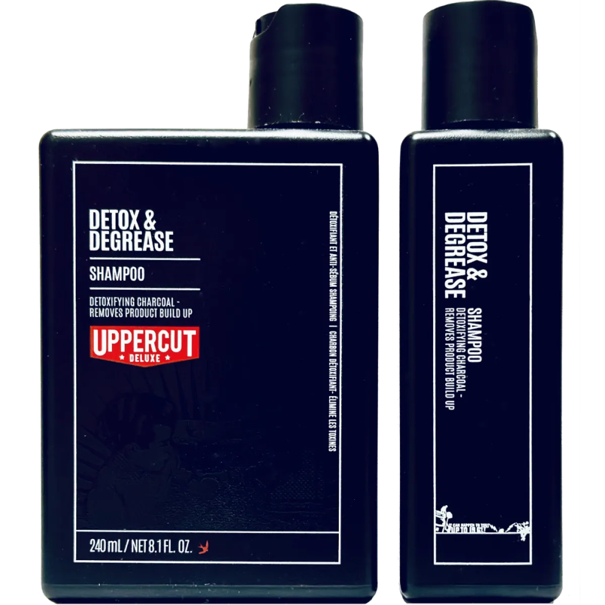 Uppercut Deluxe - Detox & Degrease - Głęboko oczyszczający szampon do włosów, do zmywania trudnych pomad 240ml