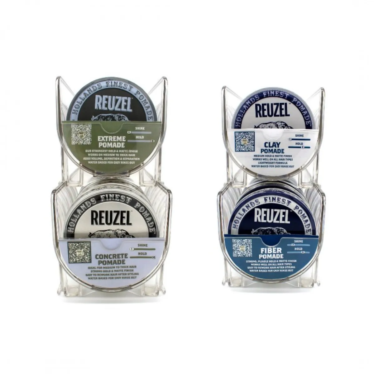 Reuzel mark. Pomade Chute Display_2 rynienki na 113g