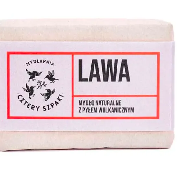 Cztery Szpaki - Lawa - Naturalne mydło w kostce z pyłem wulkanicznym 110g