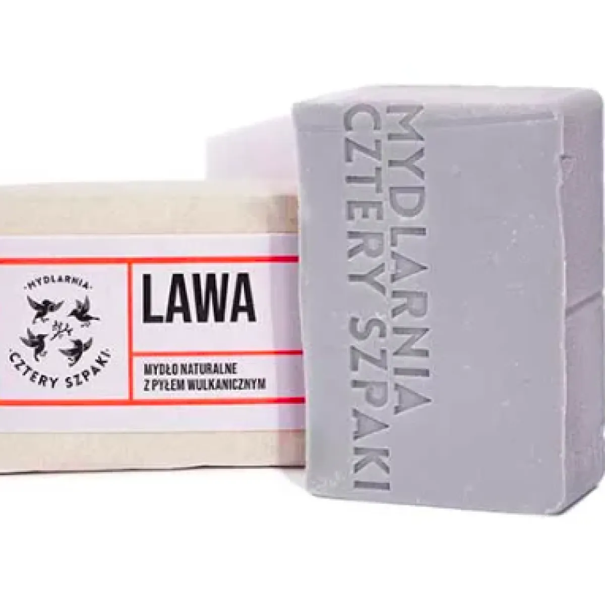Cztery Szpaki - Lawa - Naturalne mydło w kostce z pyłem wulkanicznym 110g