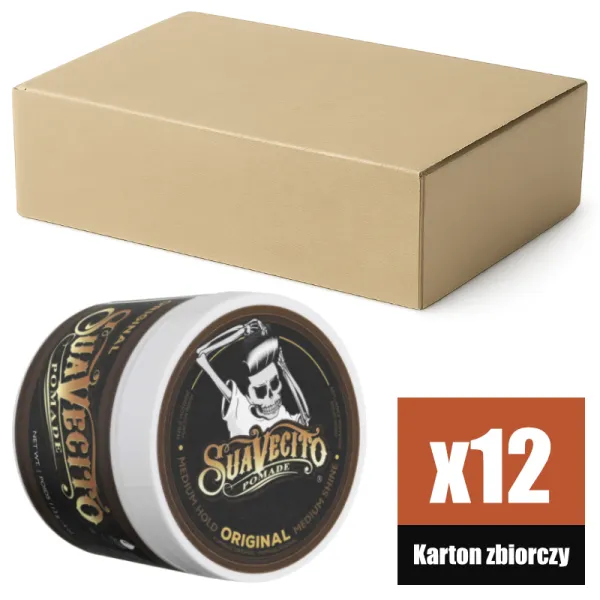 Suavecito - Original Pomade - Pomada do włosów KARTON 12x113g
