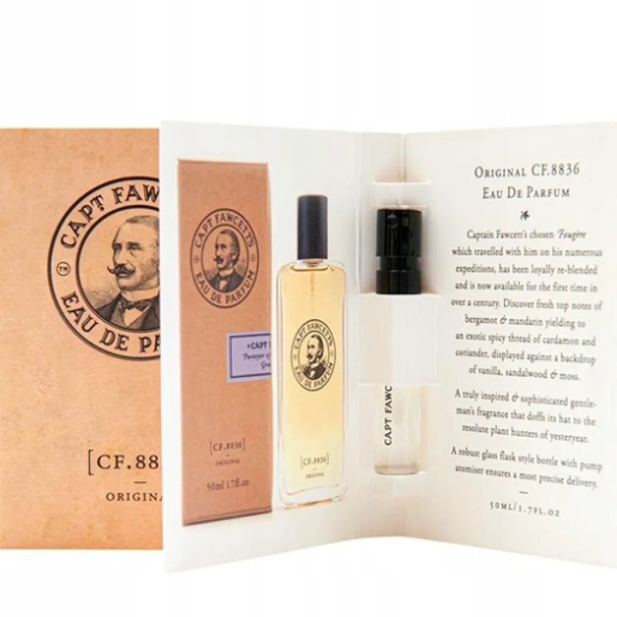 Captain Fawcett - Original CF.8836 Eau De Parfum - Perfumy męskie, próbka 2ml