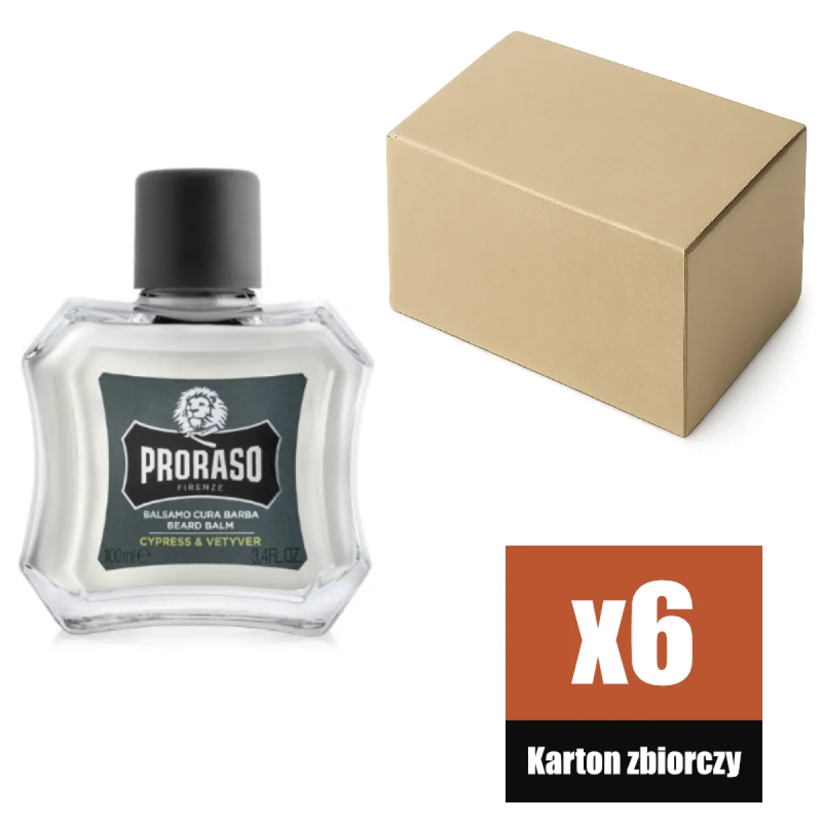 Proraso - Cypress & Vetyver - Balsam do brody KARTON 6x100ml