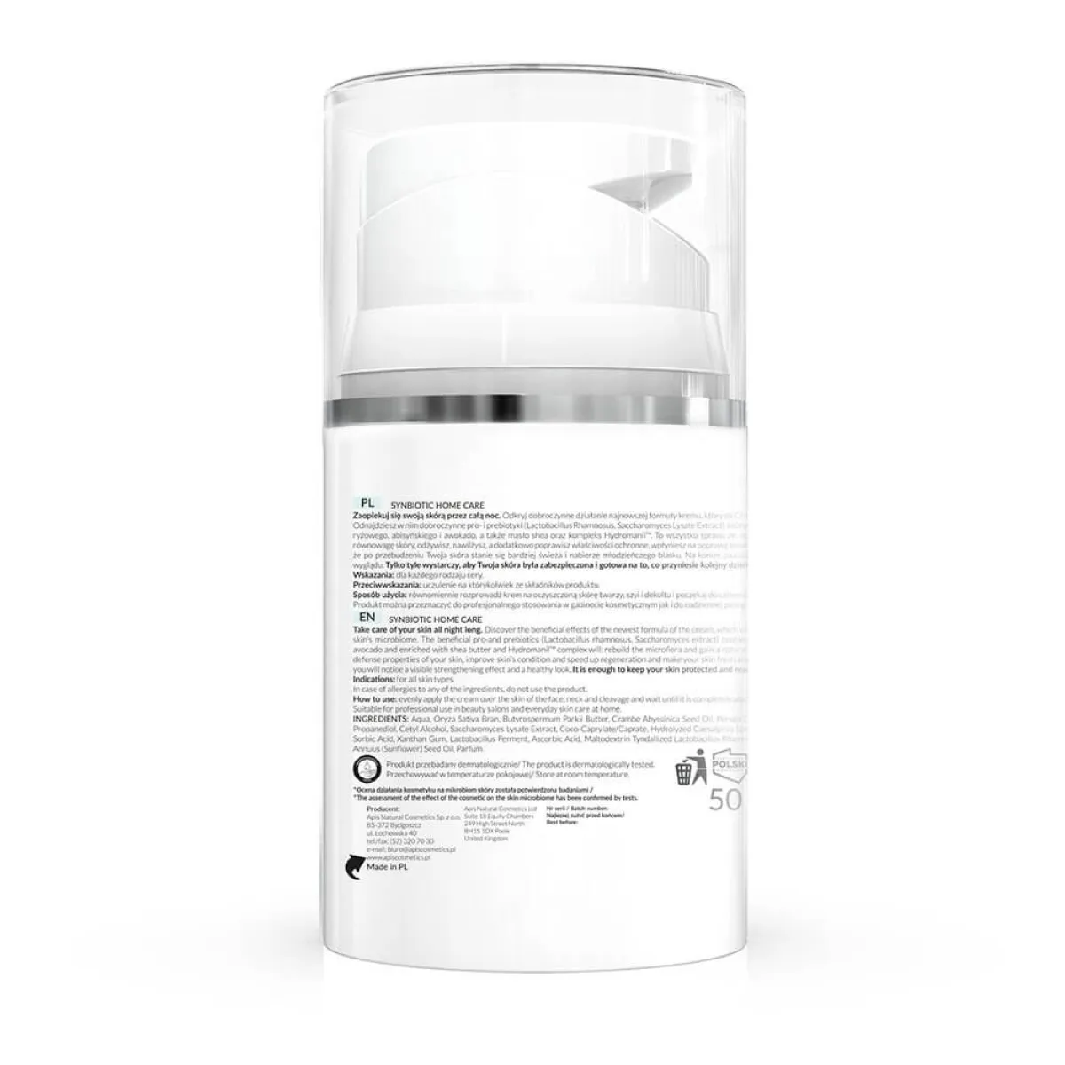 Apis - Synbiotic Home Care - Krem do twarzy z probiotykami i prebiotykami na noc 50ml