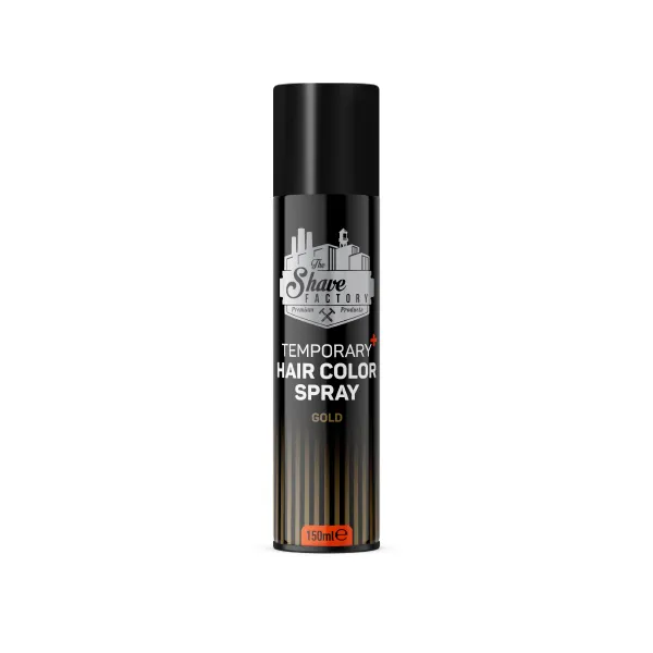 The Shave Factory - Temporary Hair Colour Spray Gold - Tymczasowy, koloryzujący spray do włosów, złoty 150ml