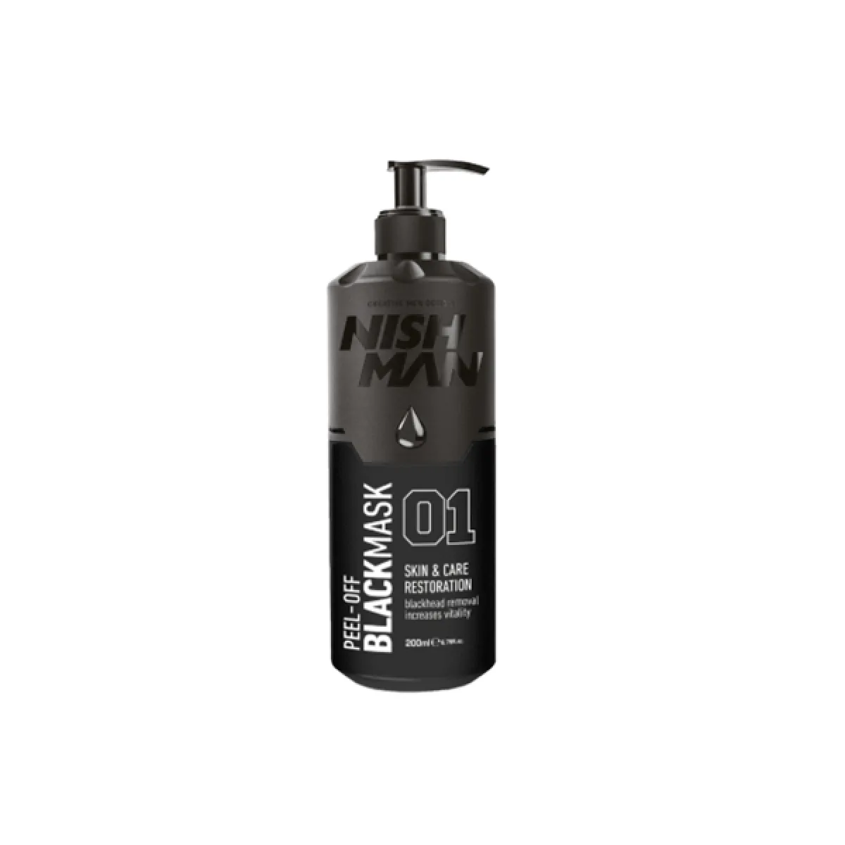 Nishman - Black Peel Off Mask - Czarna Maska Oczyszczająca Do Twarzy 200ml