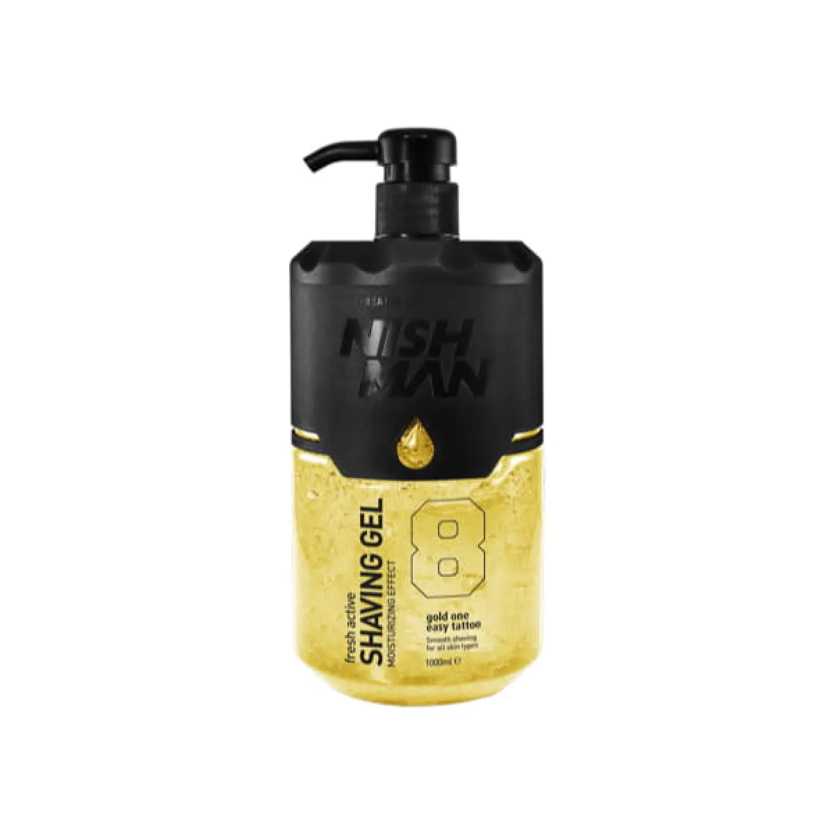 Nishman - 08 Gold One Shaving Gel - Żel do precyzyjnego golenia 1000ml