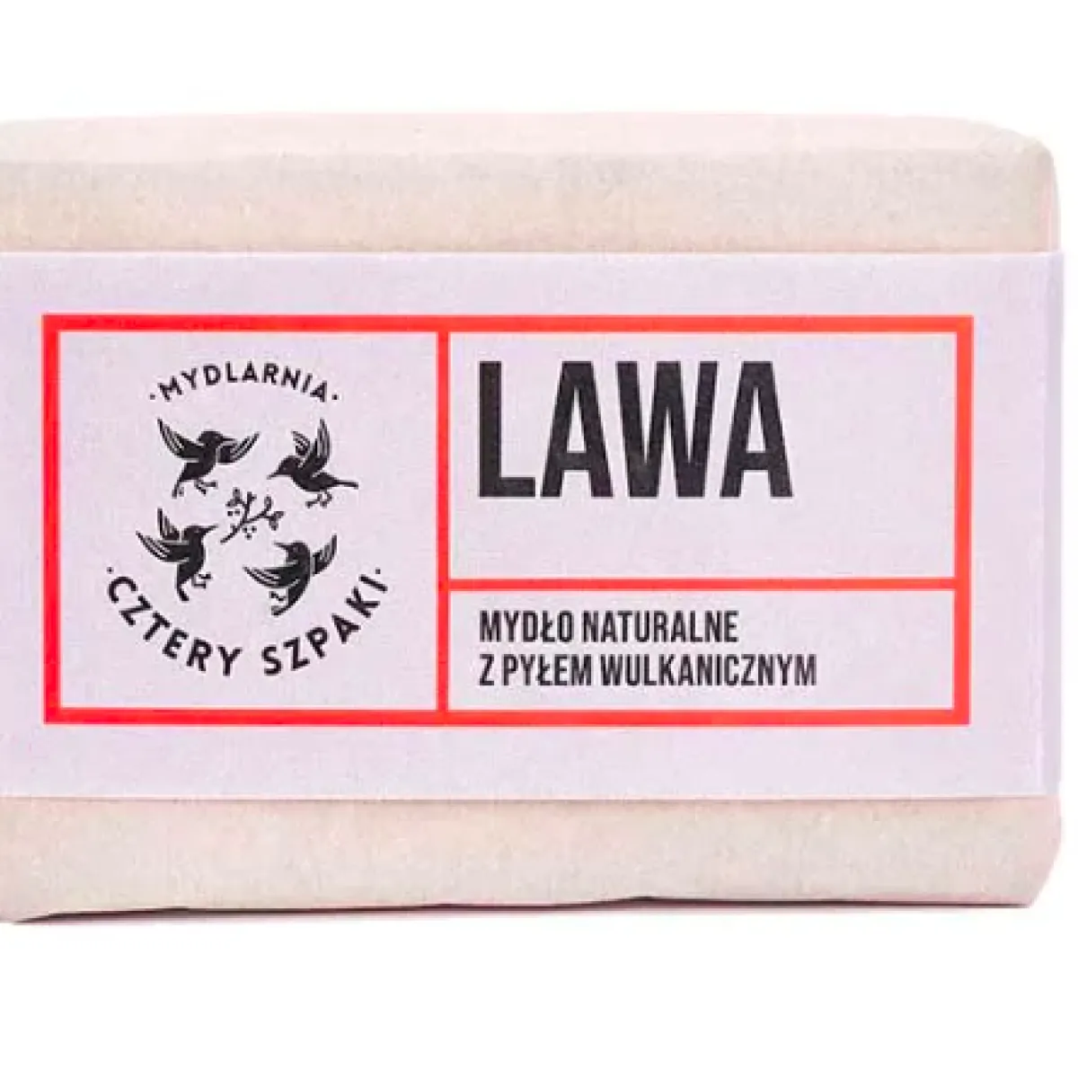 Cztery Szpaki - Lawa - Naturalne mydło w kostce z pyłem wulkanicznym 110g