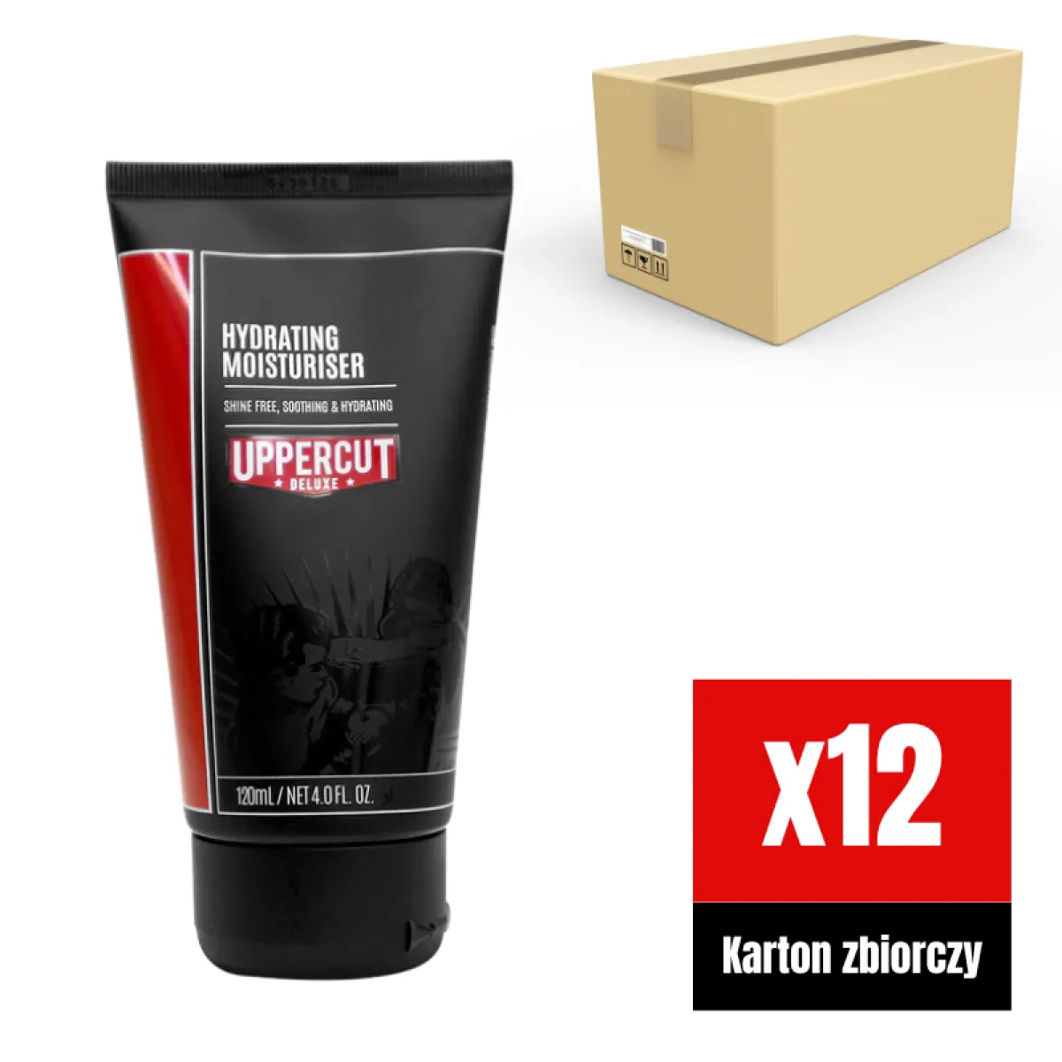 Uppercut Deluxe - Hydrating Moisturiser - Nawilżający krem do twarzy KARTON 12x120ml