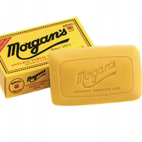 Morgan's - Anti-bacterial Soap - Antybakteryjne mydło do twarzy i ciała z witaminą E 80g