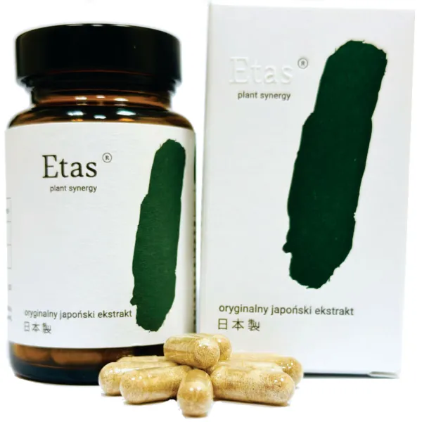 Kogen - Etas - Japoński ekstrakt ze szparagów, zmniejszający stres i na lepszy sen 60 kapsułek