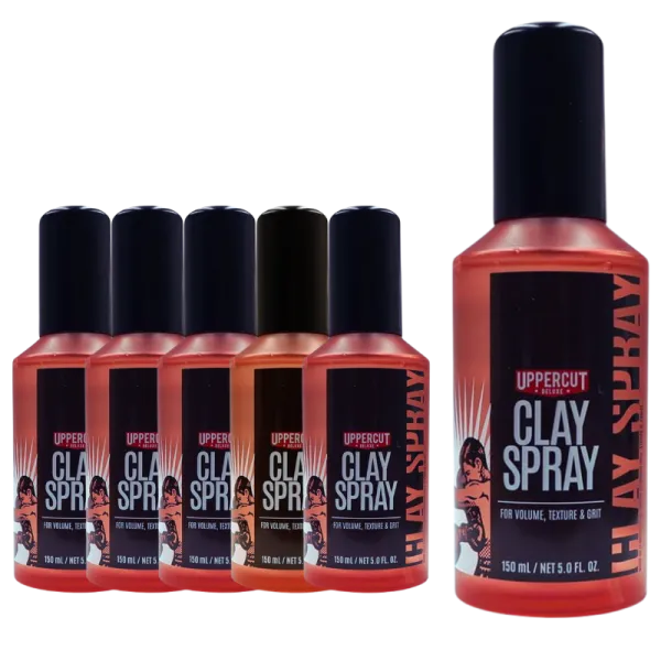 Uppercut Deluxe - Pakiet Clay Spray - Tonik do włosów 6 szt.