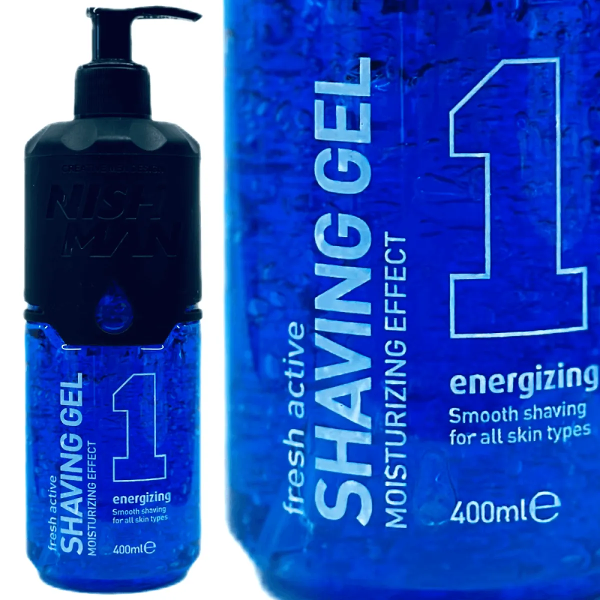 Nishman - 01 Energizing Shaving Gel - Żel do precyzyjnego golenia 400ml