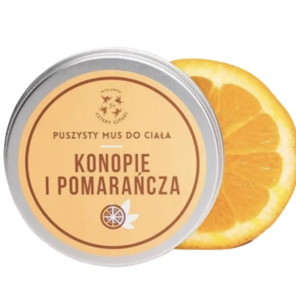 Cztery Szpaki - Konopie i Pomarańcza - Puszysty mus do pielęgnacji ciała 150ml