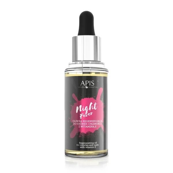 Apis - Night Fever - Oliwka regenerująca do skórek i paznokci z witaminą E 30ml
