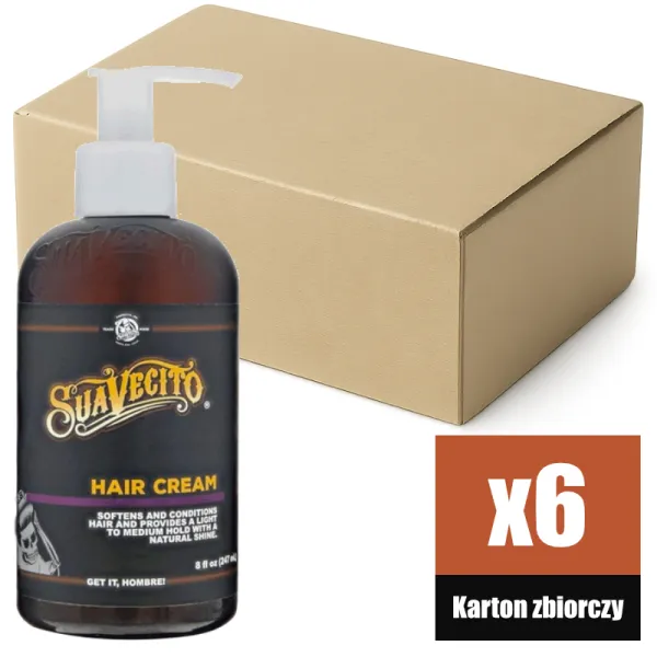 Suavecito - Hair Cream - Krem to stylizacji włosów KARTON 6x237ml