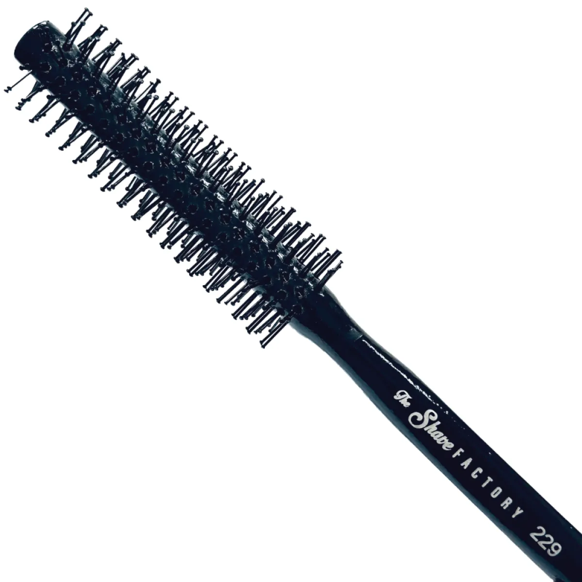 The Shave Factory - Black Quiff Roller 229 - Szczotka do włosów i brody typu roller w czarnym kolorze