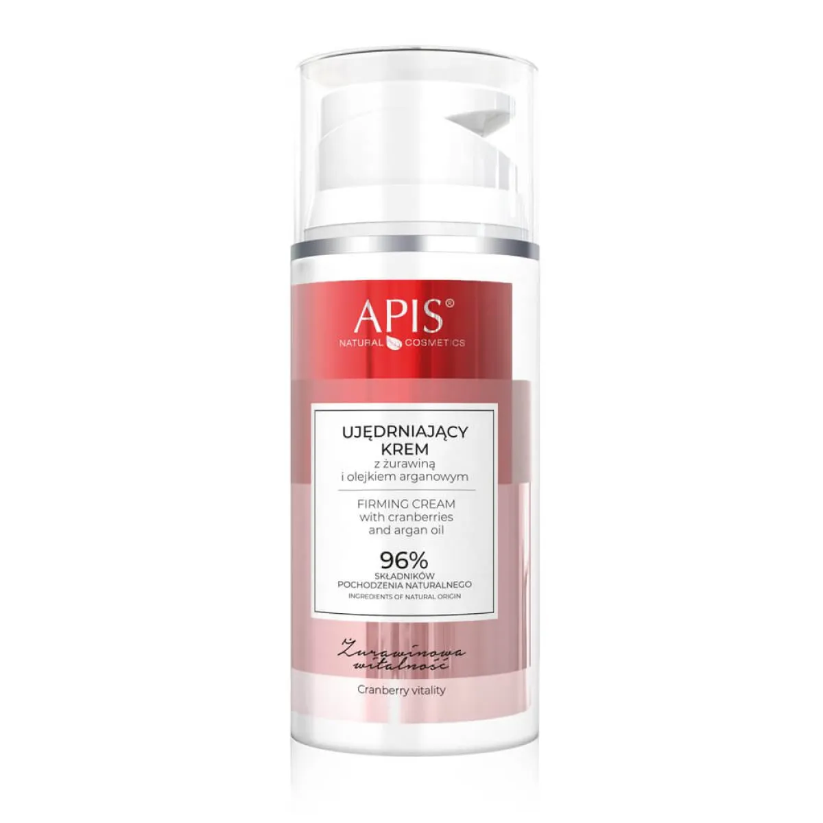 Apis - Żurawinowa Witalność - Ujędrniający krem do twarzy z żurawiną i olejkiem arganowym. 100ml