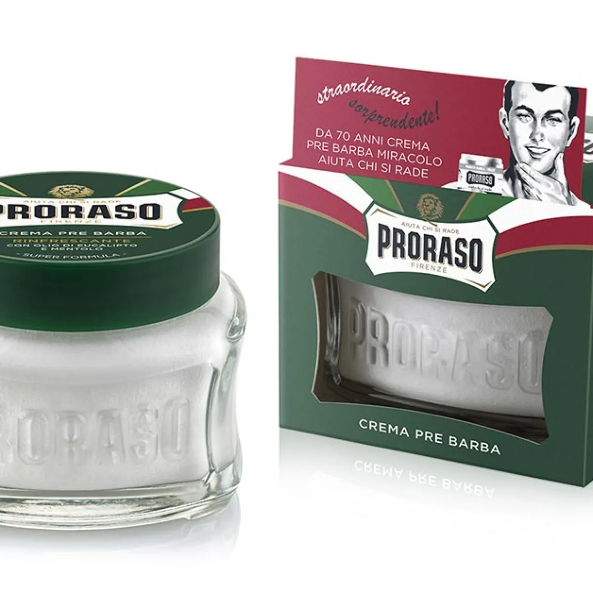 Proraso - Refreshing, linia Zielona - Gino Vintage Selection, Zestaw do golenia, na prezent w metalowej puszce