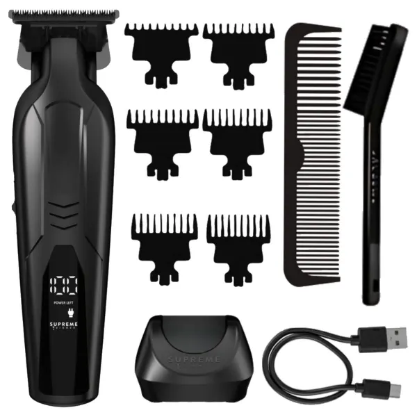 Supreme - Vader Lite Trimmer ST3700 - Trymer do strzyżenia 7000RPM, 120min.pracy USB C, czarny