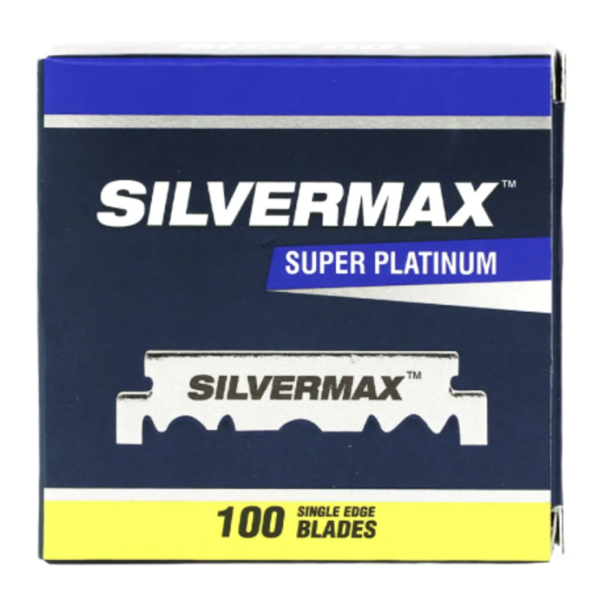 Silvermax - Super Platinum Half Blades - Żyletki połówki do golenia brzytwą 100szt.