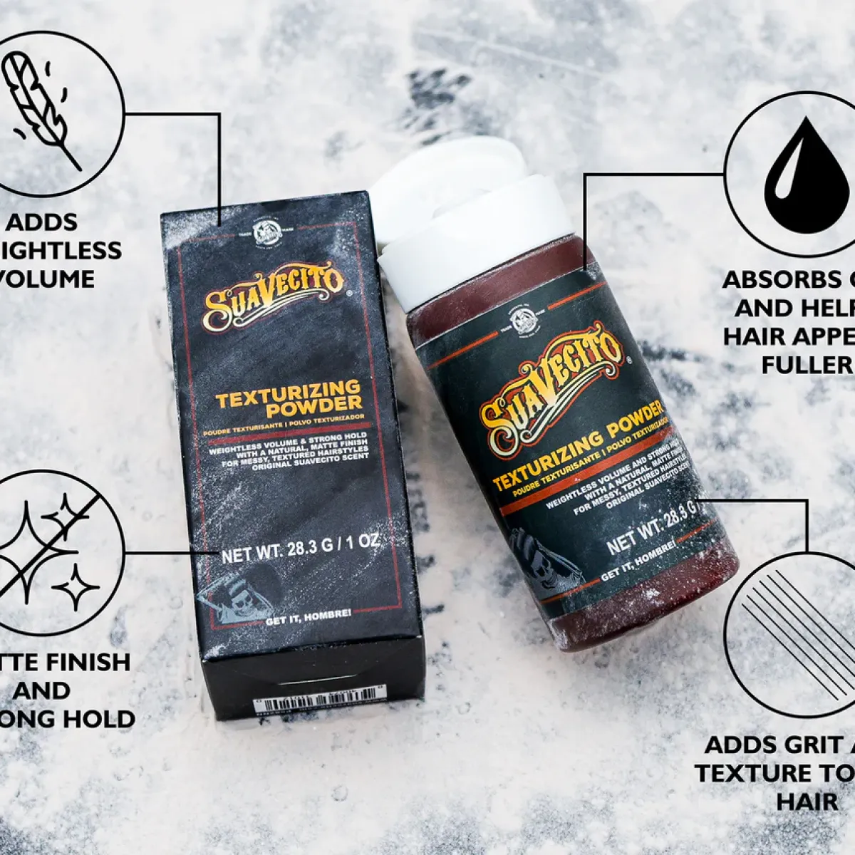 Suavecito - Texturizing Powder - Puder do stylizacji włosów 28g