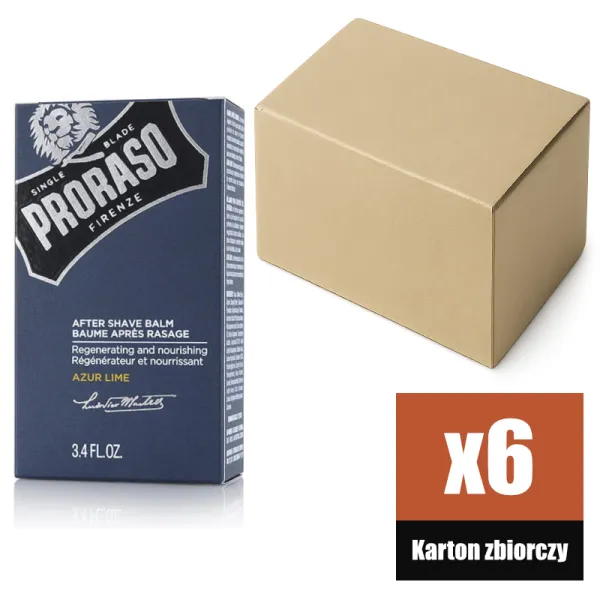 Proraso - Azur Lime - Balsam po goleniu KARTON 6x100ml