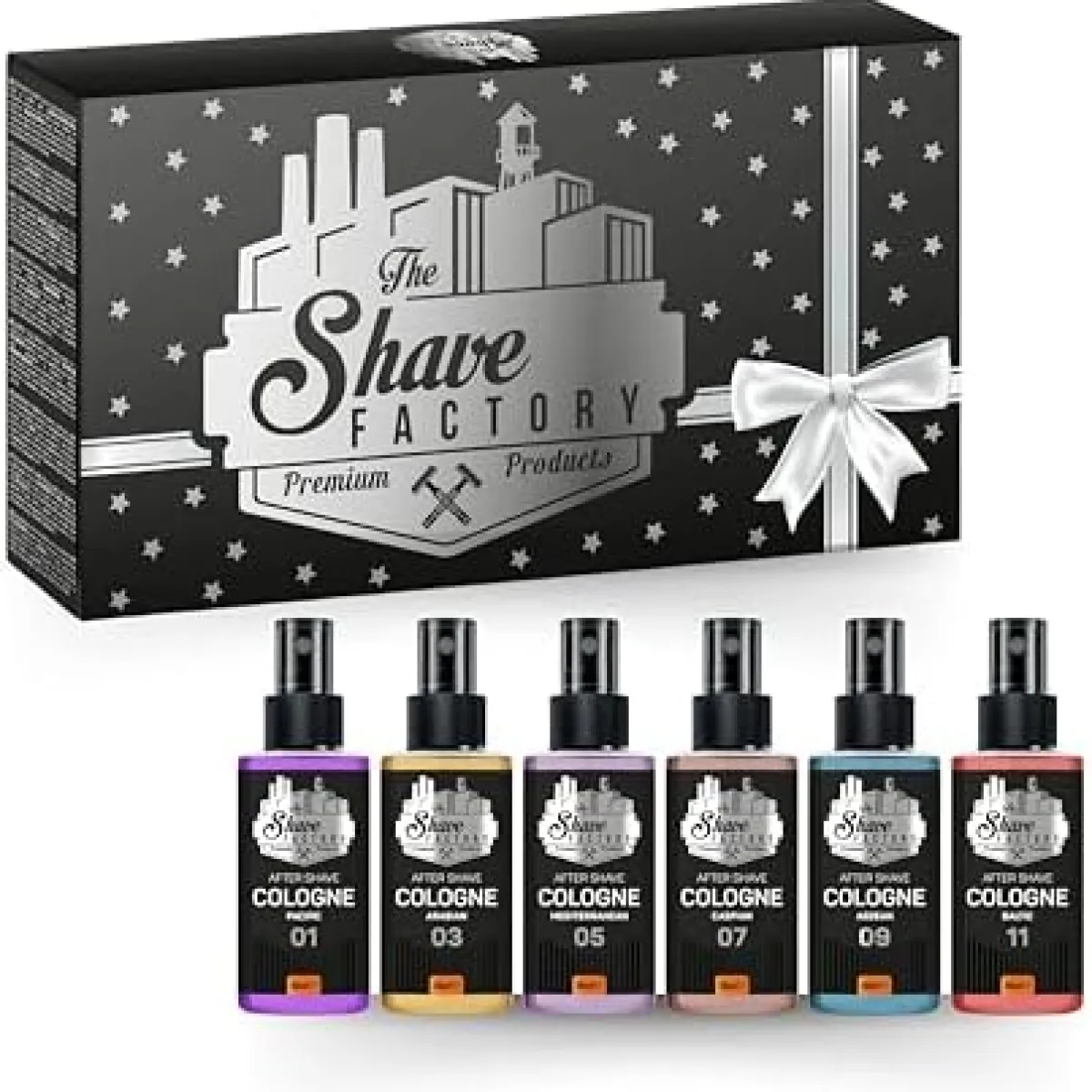 The Shave Factory - After Shave Cologne Spray Giftset 01 - Zestaw upominkowy perfumowanych wód po goleniu 01 6x50ml