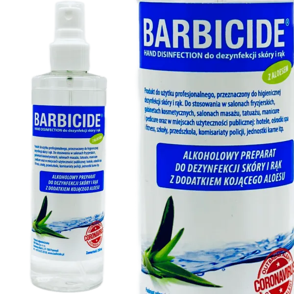 Barbicide - Hand Spray Disinfection - Płyn do dezynfekcji skóry i rąk 250ml