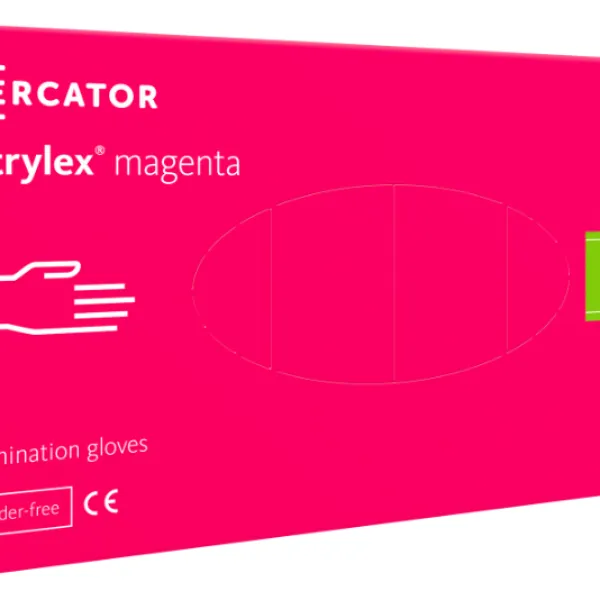 Mercator - Nitrylex Magenta - Rękawiczki ochronne S 100szt.