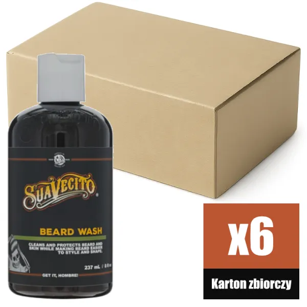 Suavecito - Beard Wash - Szampon do brody KARTON 6x237ml