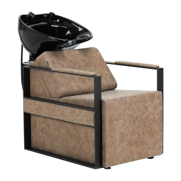 Myjnia fryzjerska Gabbiano Modena "Old Leather" brązowa