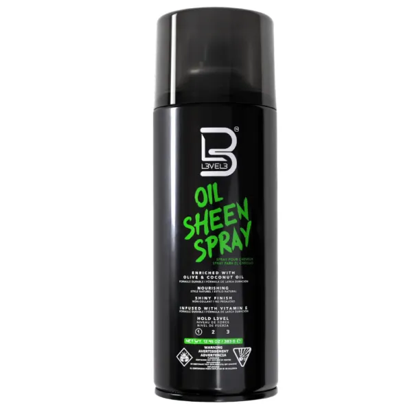 L3VEL3 / LV3 - Oil Sheen - lekki spray nabłyszczający do stylizacji włosów 383g