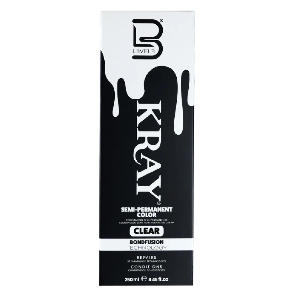 L3VEL3 / LV3 - Kray Color Clear- półtrwała farba Clear 250ml